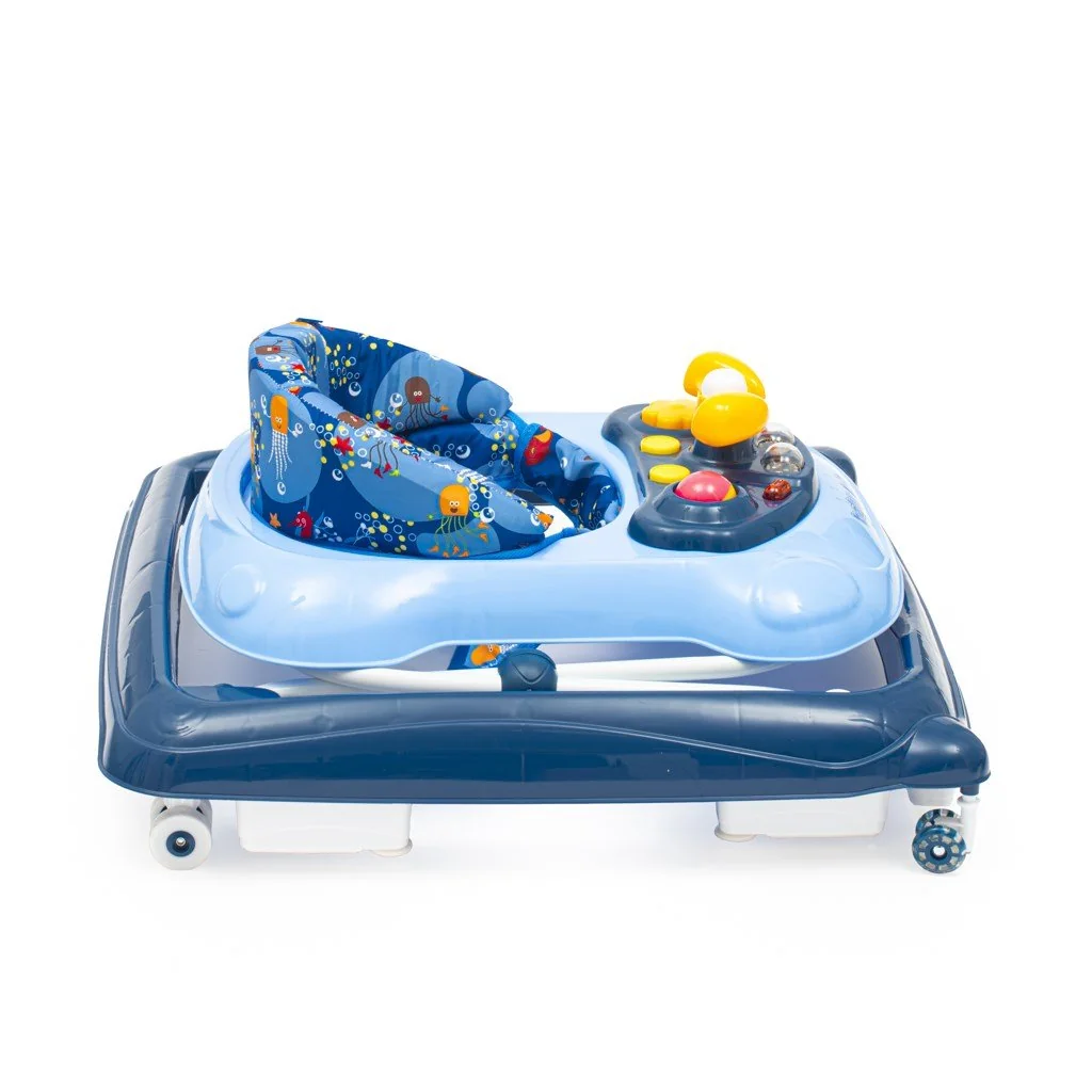 Detské chodítko Baby Mix s volantom a silikónovými kolieskami