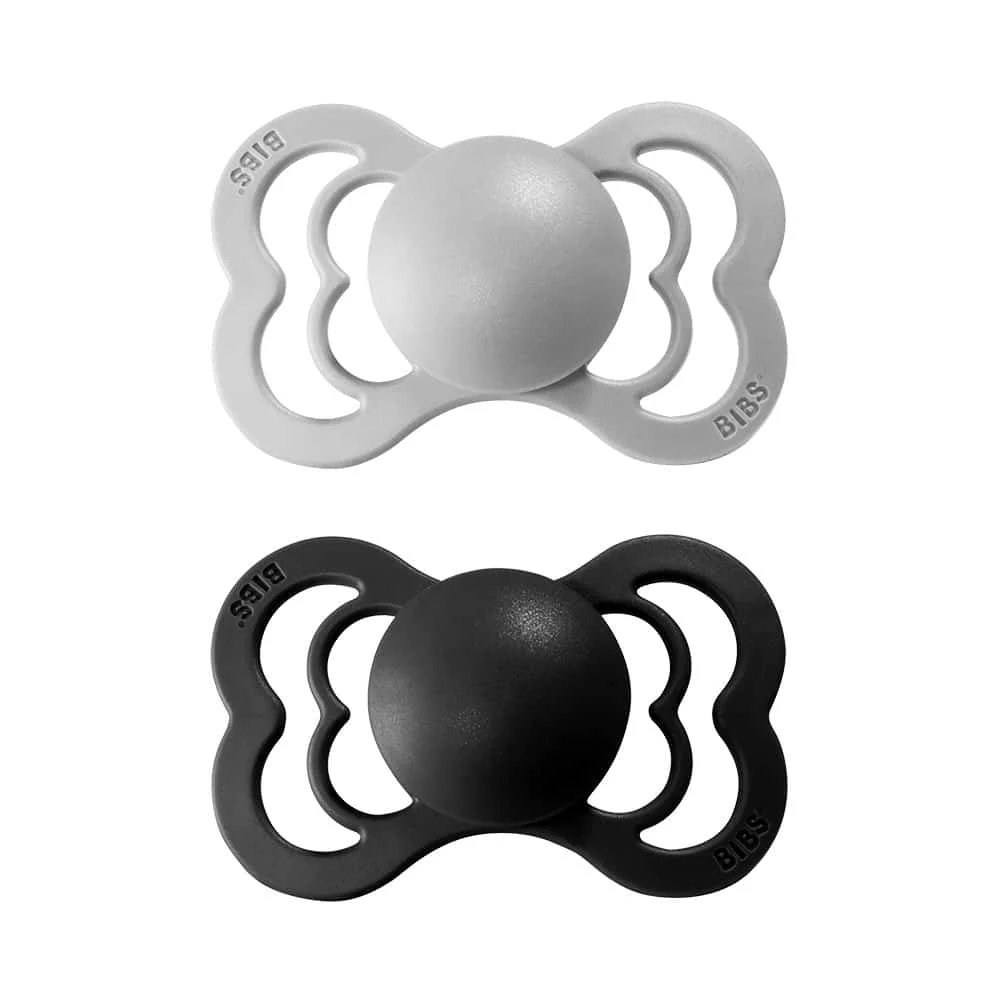 BIBS Supreme cumlíky zo silikónu 2ks veľkosť 2 - Cloud / Black