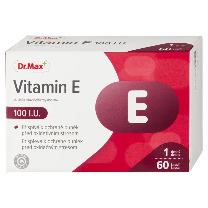 Dr. Max Vitamin E 100 I.U. 1×60 cps, výživový doplnok