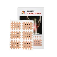 Temtex Cross tape, béžový 3,6 x 2,8 cm – 120 ks