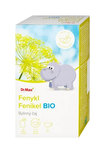 Dr. Max BIO čaj Fenikel 20×1,5 g, bylinný čaj v záparových vreckách