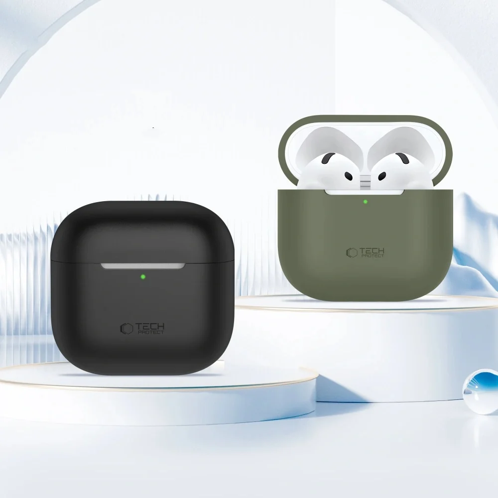 Tech-Protect Silicone puzdro na Apple AirPods 4, hnedé