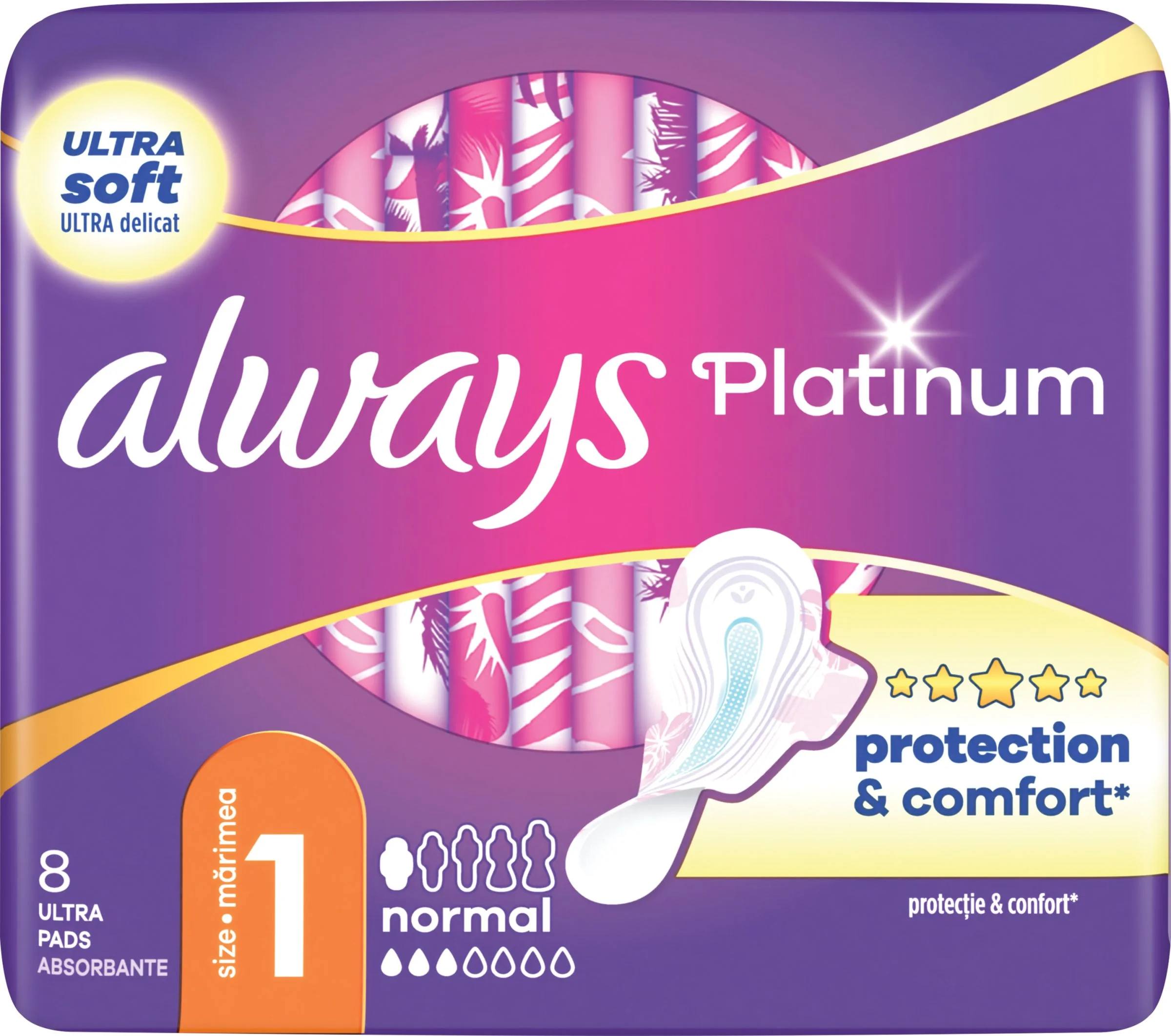 Always Platinum Single 8ks Normal+ 1×8 ks, hygienické vložky