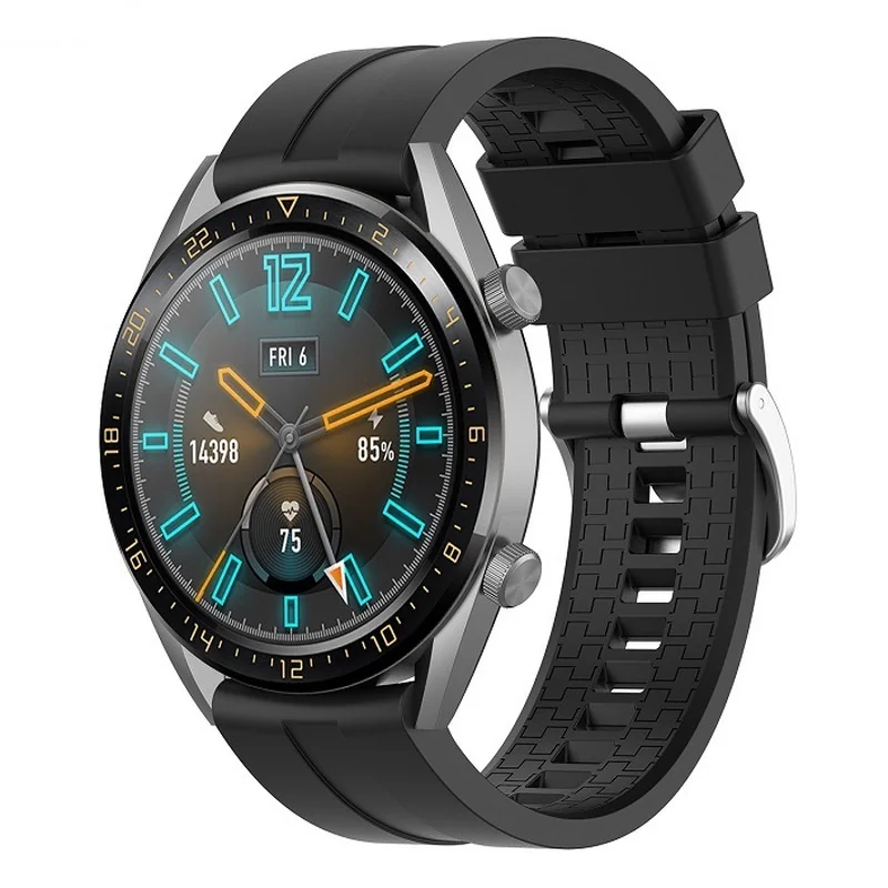 BStrap Silicone Cube remienok na Huawei Watch 3 / 3 Pro black