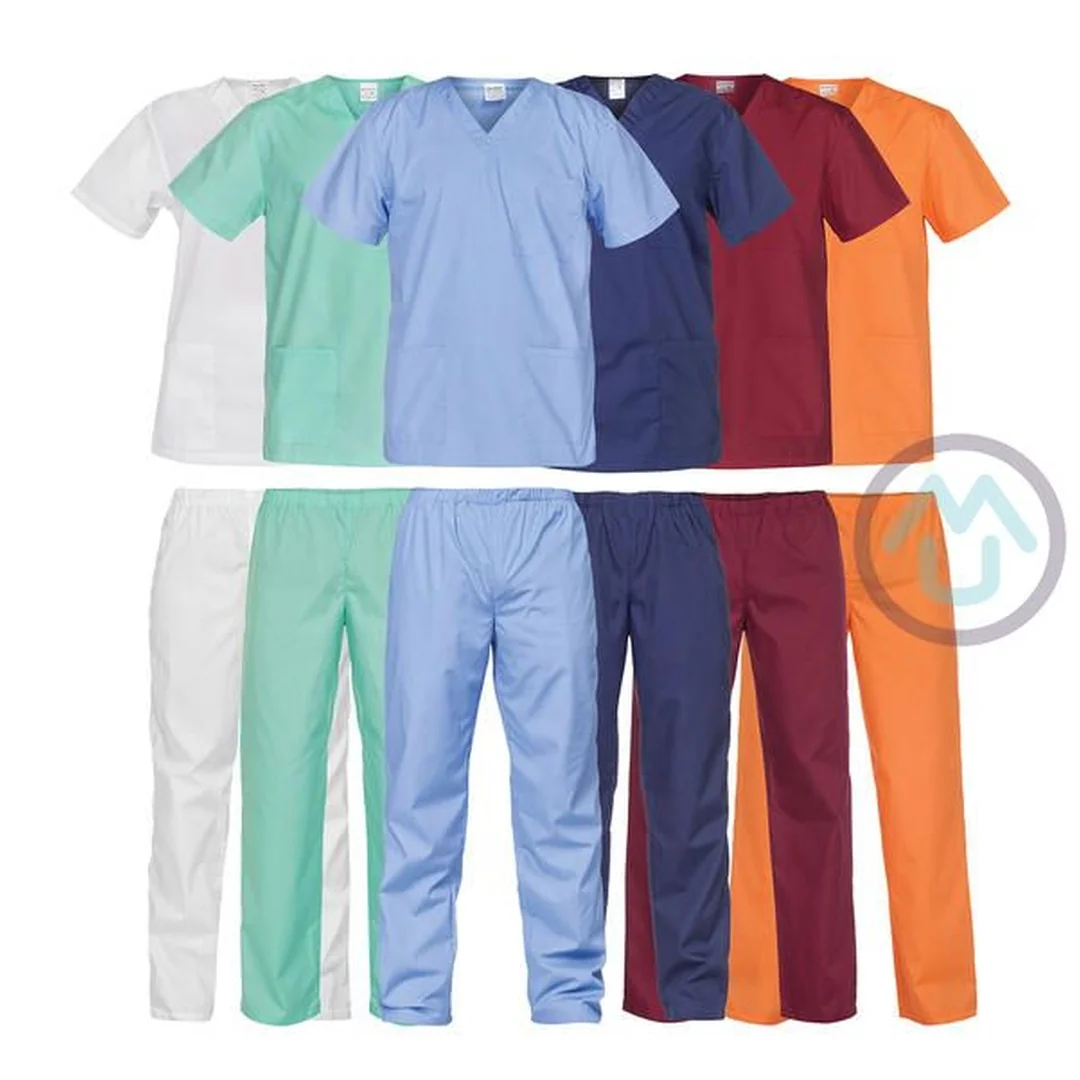 Unisex lekársky set blúza/nohavice ALL IN - svetlomodra XS