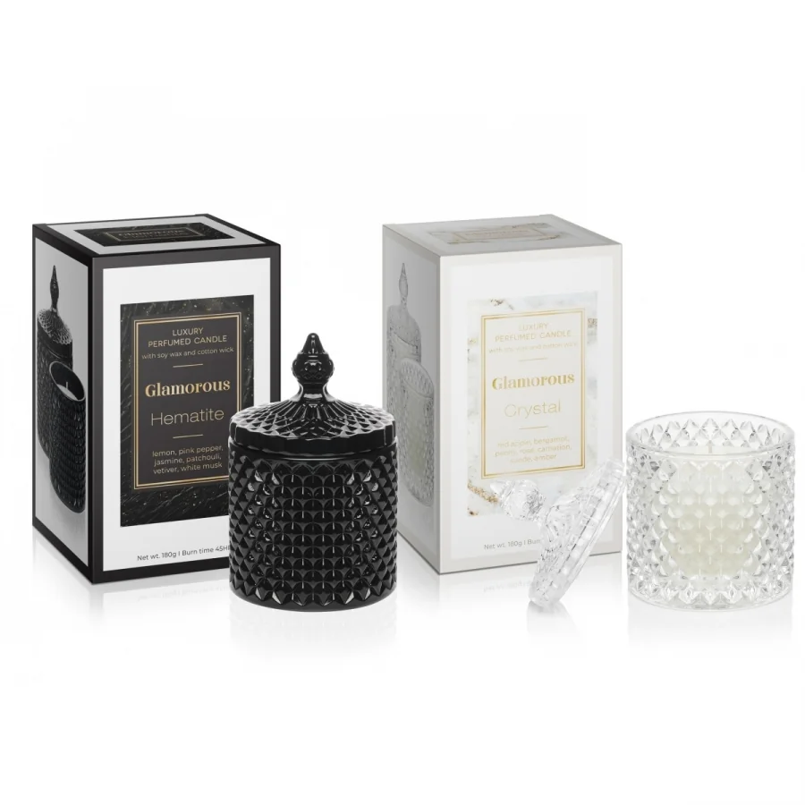 Glamorous Crystal vonná sviečka BARTEK, 180g/ks