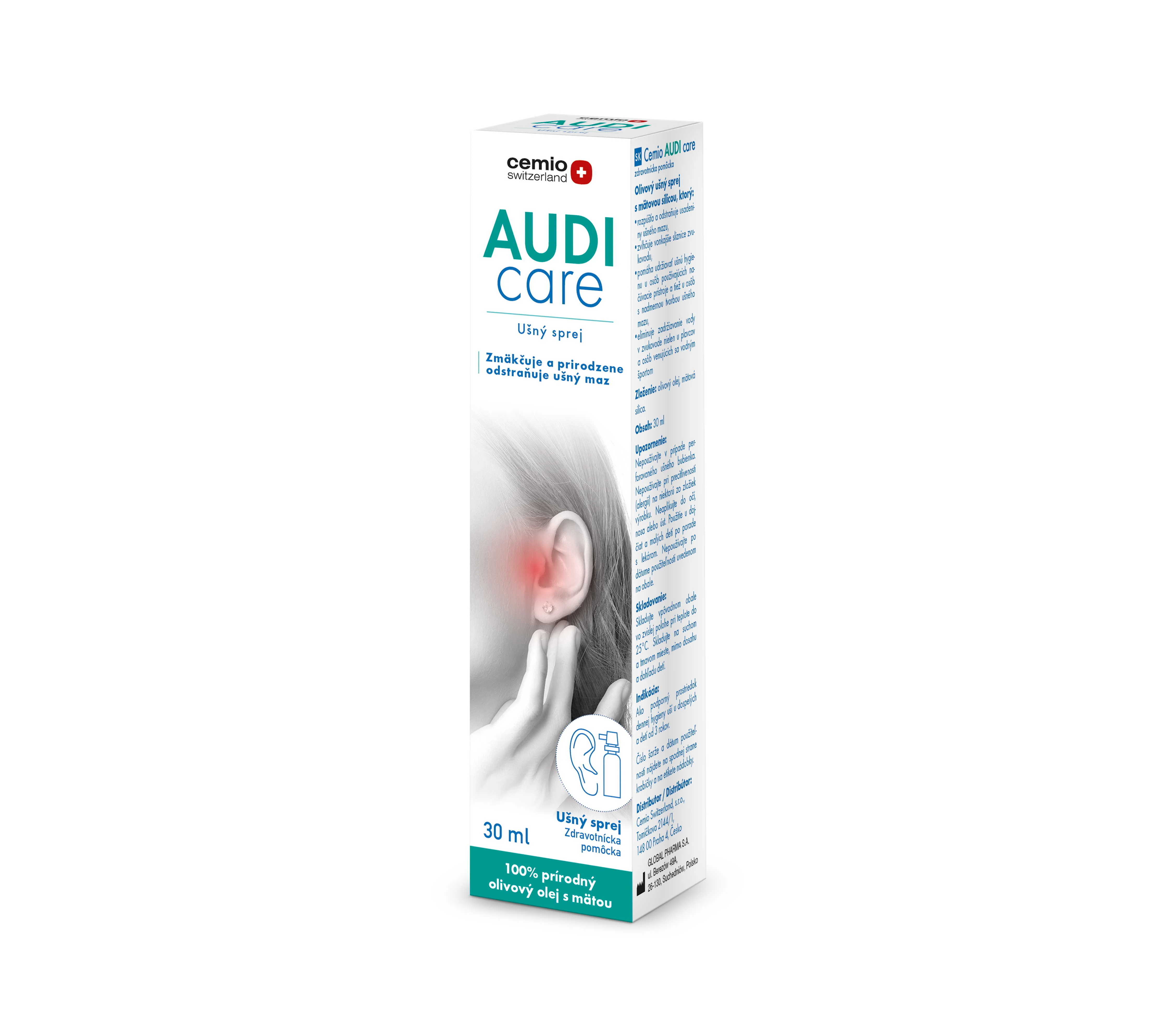 Cemio AUDI care, ušný sprej 30 ml