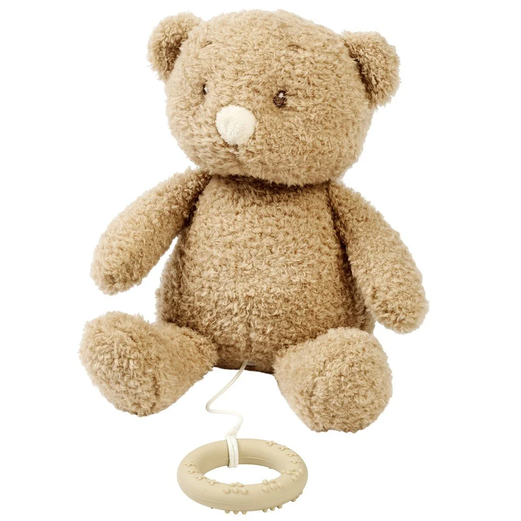 Hračka plyšová hudobná Teddy medvedík 24 cm, 0m+