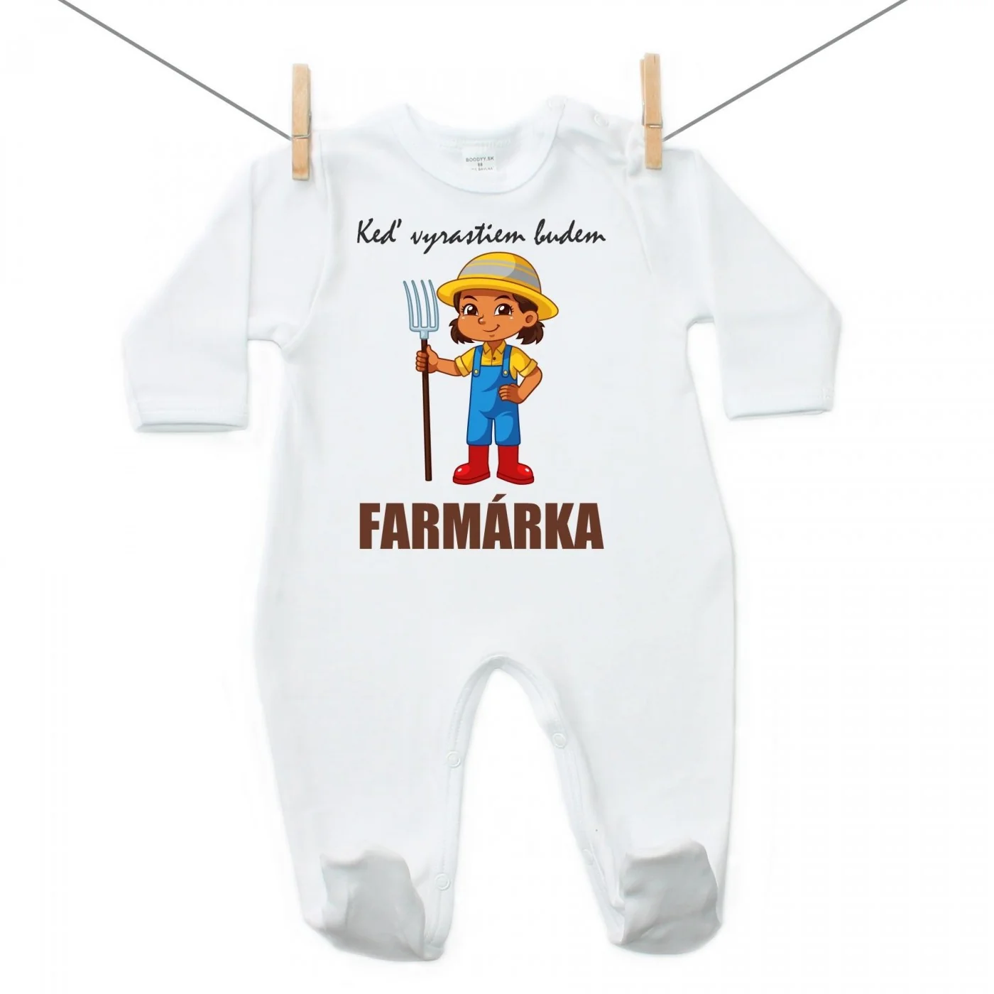 Boodyy Overal Keď vyrastiem budem farmárka Veľkosť: 74