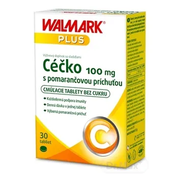 WALMARK Céčko 100 mg 1×30 tbl, s pomarančovou príchuťou