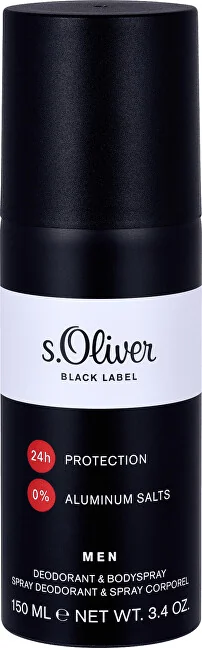 S.Oliver Black Label Deo 150ml 1×150 ml, deodorant