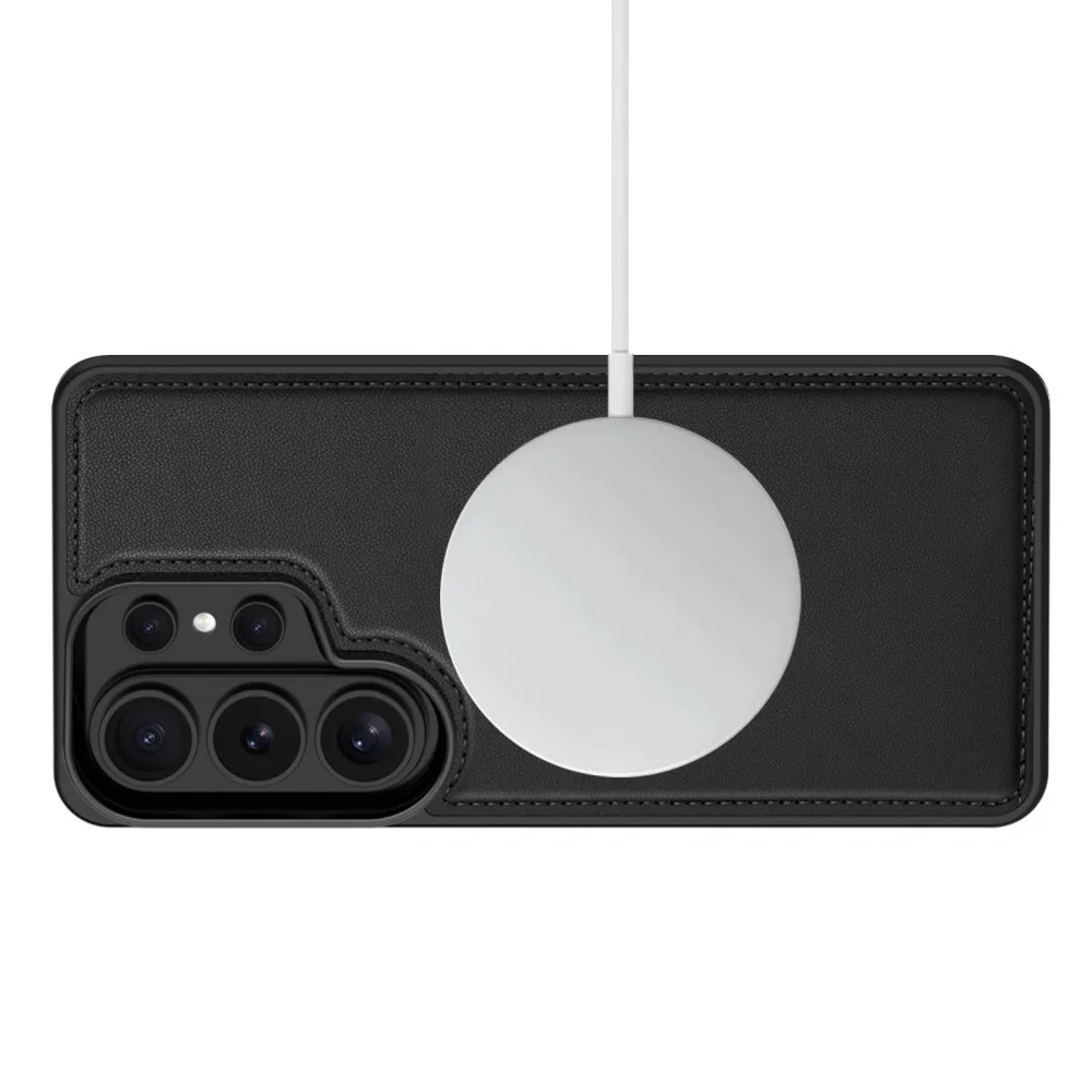 Tech-Protect Wallet MagSafe knižkové puzdro na Samsung Galaxy S26 Ultra, čierne a, čierne