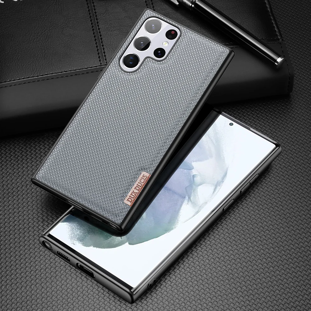 DUX DUCIS Fino kryt na Samsung Galaxy S22 Ultra, modrý
