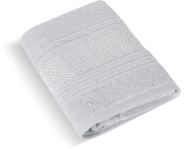 Froté uterák Mozaika 550g 123/042 svetlošedá 50x100cm 1×1 ks, uterák