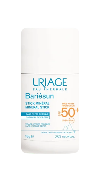 URIAGE BARIÉSUN Mineral Stick SPF50+, 18 g 1×18g, minerálna tyčinka na opaľovanie s ochranným faktorom