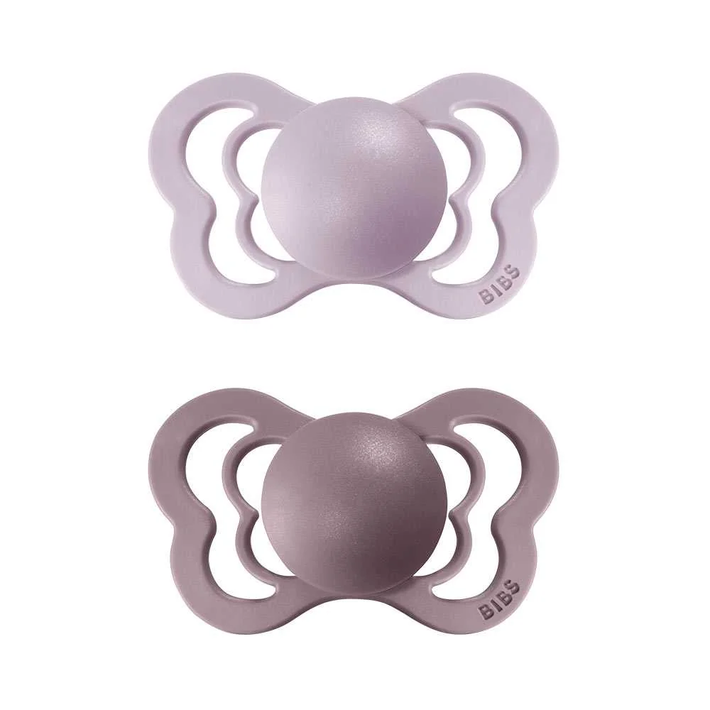 BIBS Couture ortodontický cumlík z prírodného kaučuku dusky lilac/heather 1×2 ks, veľkosť 2