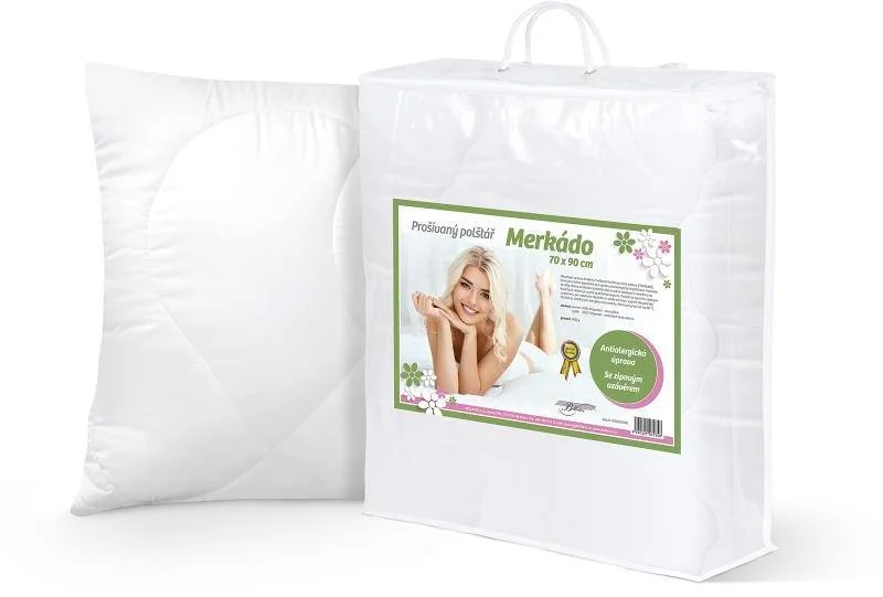MERKADO vankúš 8500/0900 70x90, 900g so zipsom vo vlast. obale 1×1 ks, perina