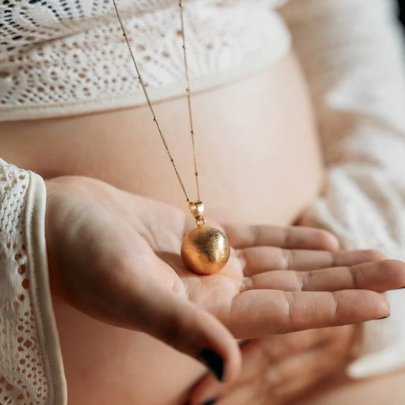 Bola tehotenská rolnička PURE ELEGANCE Gold