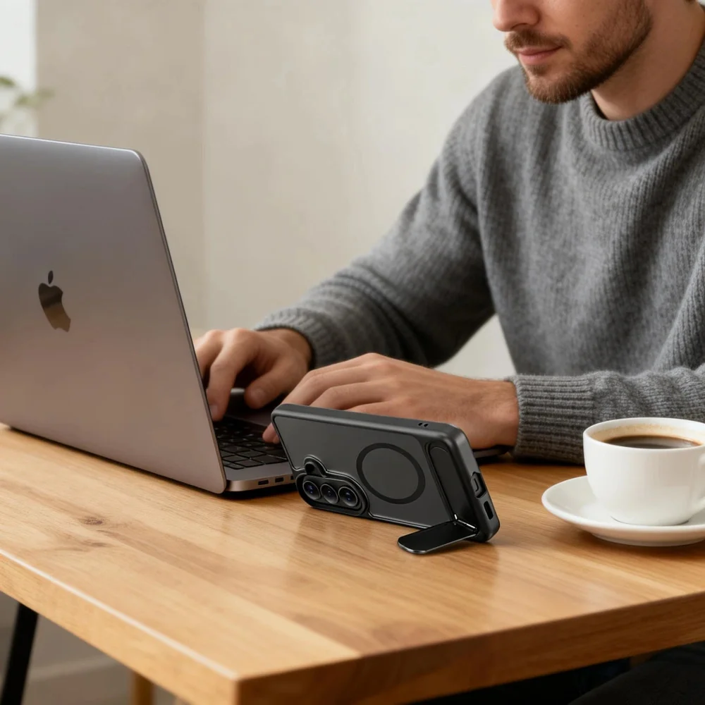 Tech-Protect MagRack MagSafe kryt na Samsung Galaxy S26, čierny
