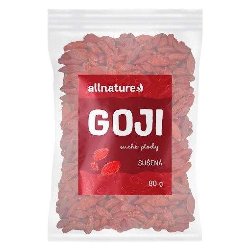 Allnature Goji sušená 1×80 g, sušená goji