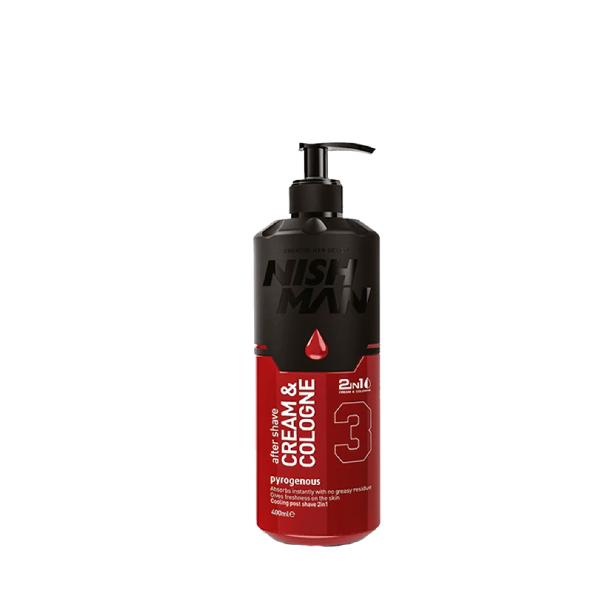 Hydratačný krém-kolínska po holení Nishman 3 Lacoste Aftershave 2v1 400ml