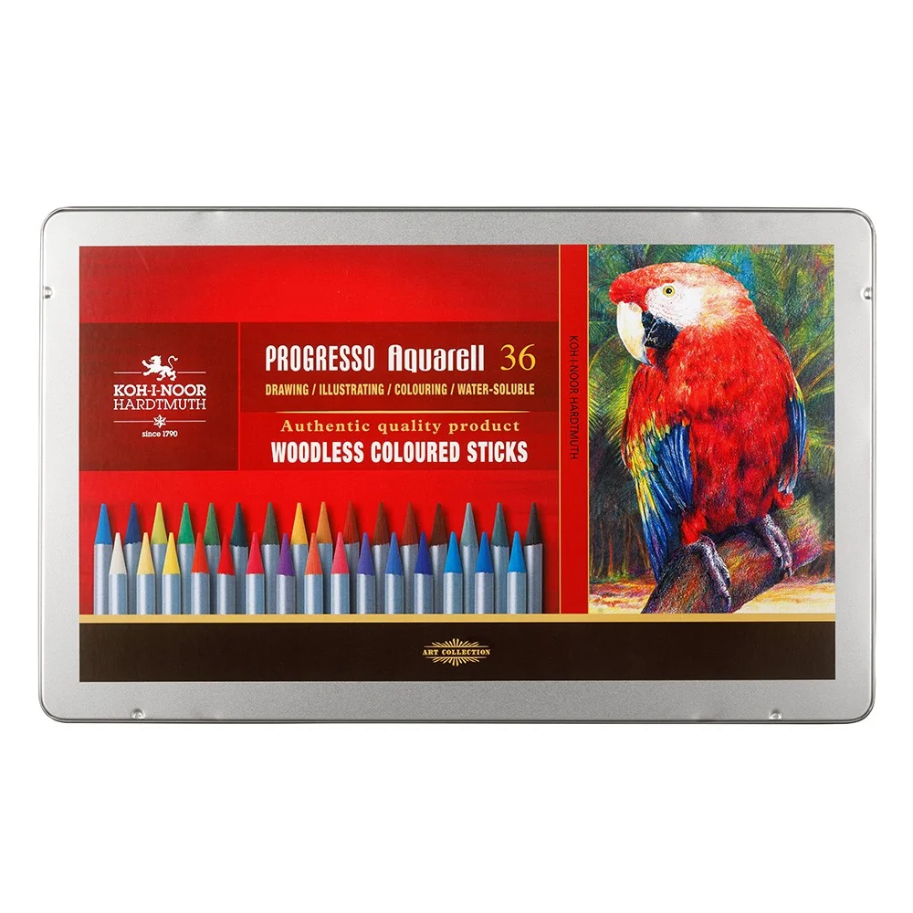 PROGRESSO AQUARELL 8785/36 akvarelové pastelky v laku súprava 36 farieb