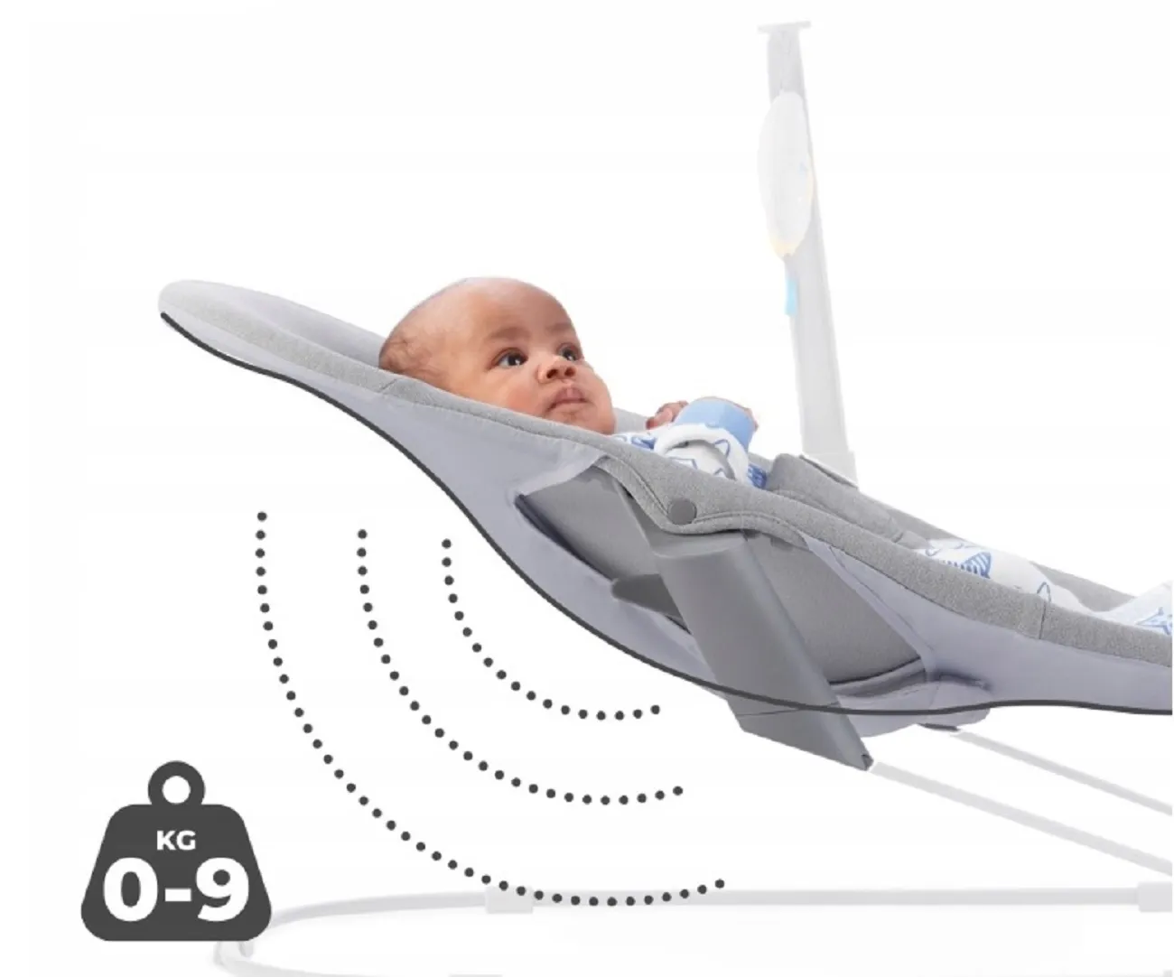 Hojdacie lehátko Calmee Happy Shapes 0m+, do 9kg