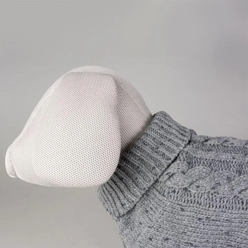 DUVO+ pletený sveter pre psov S 40cm sivý