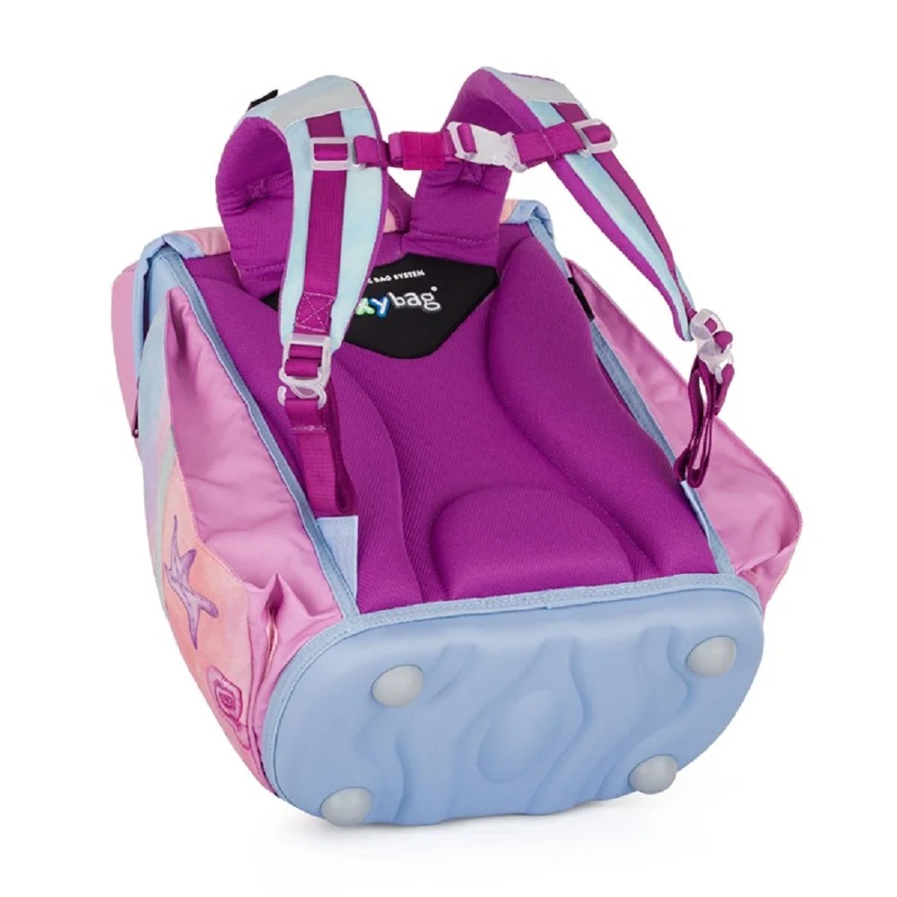 Školská aktovka PREMIUM LIGHT Axolotl modrá, ergonomická