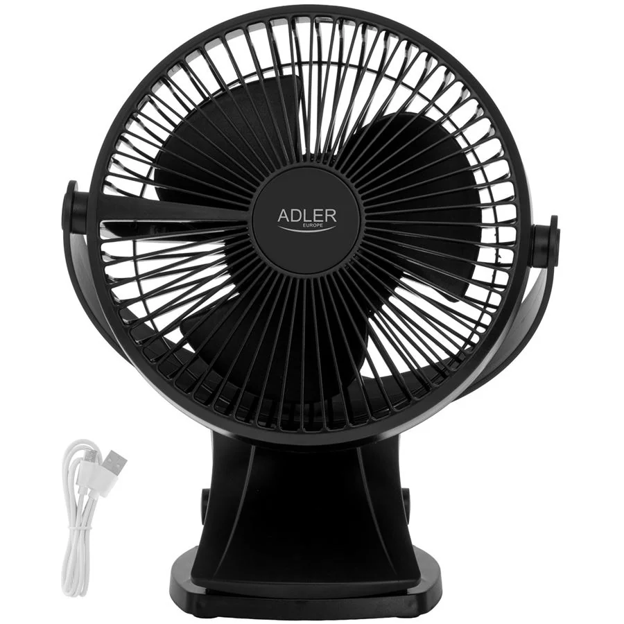 Stolový ventilátor s klipom Adler AD 7342 čierny