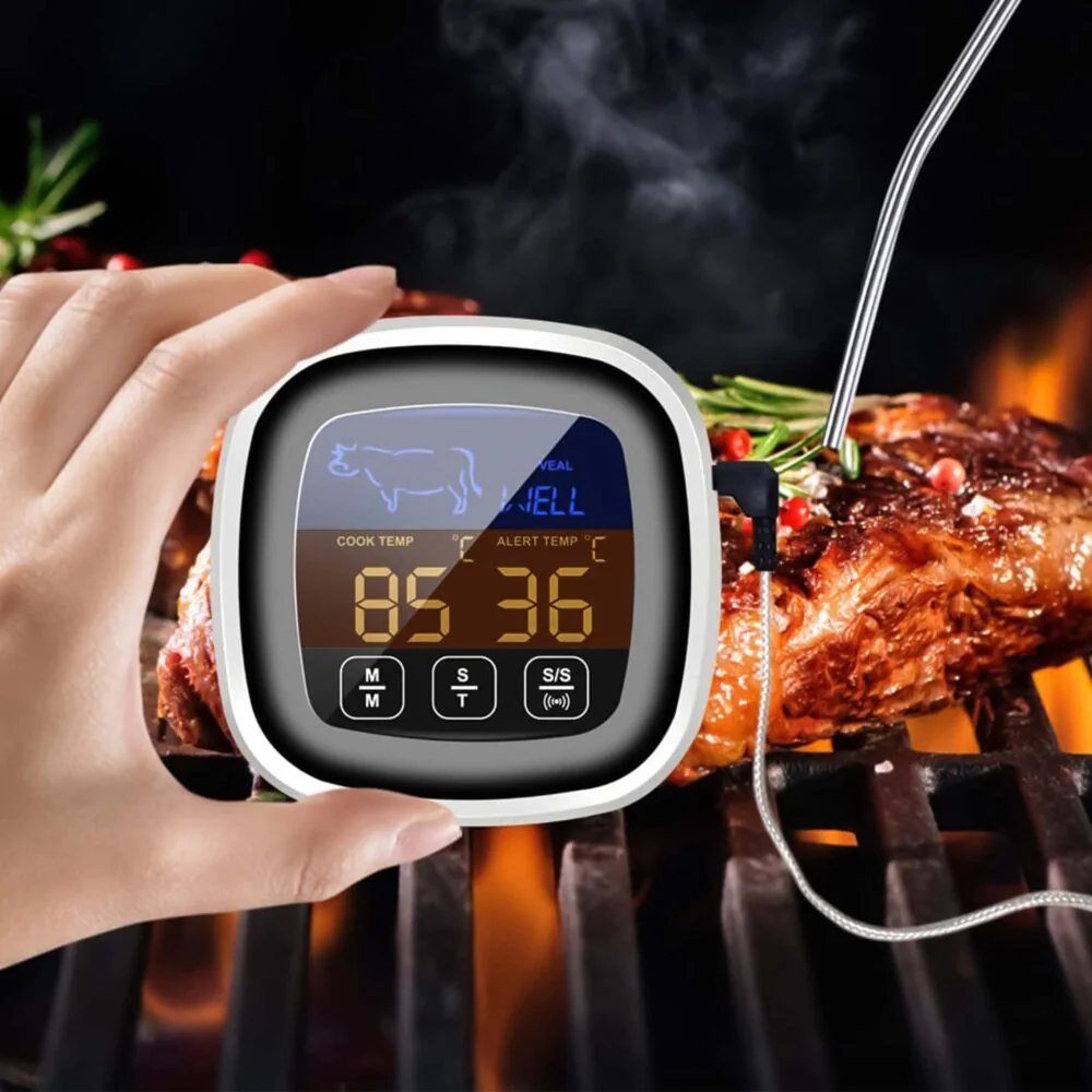 Livefy Meat thermometer kuchynský teplomer, čierny