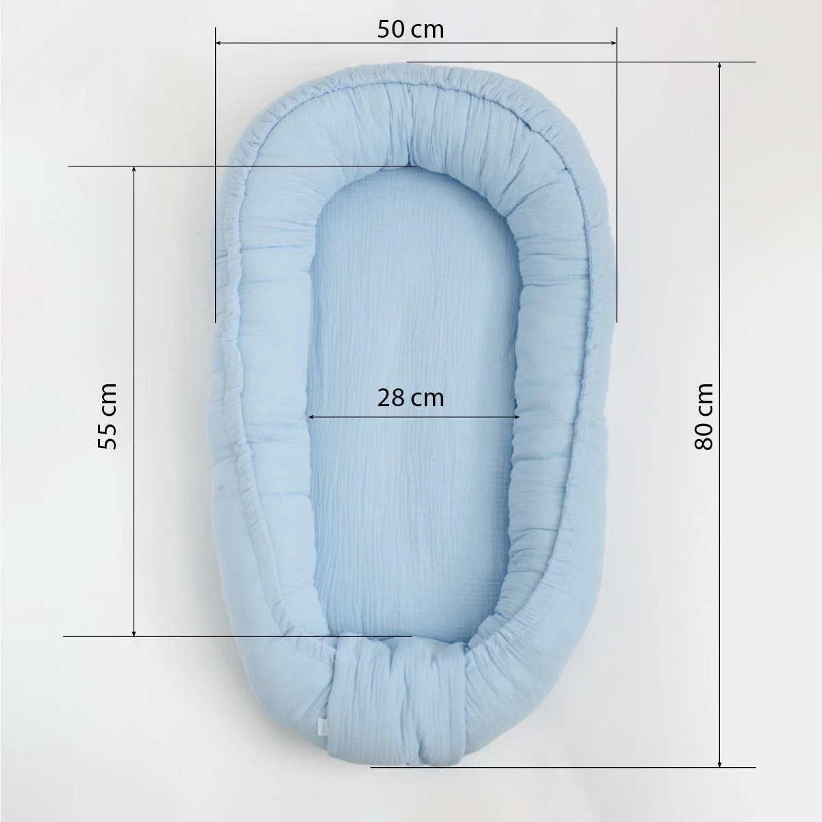 Mušelínové hniezdočko pre bábätko New Baby khaki , 20C56728