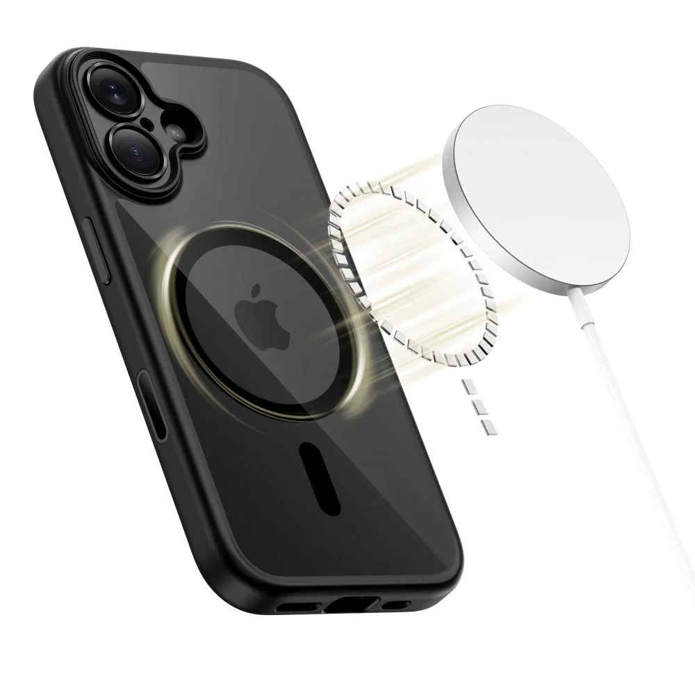 Tech-Protect MagPeak MagSafe CC kryt na iPhone 17, čierny