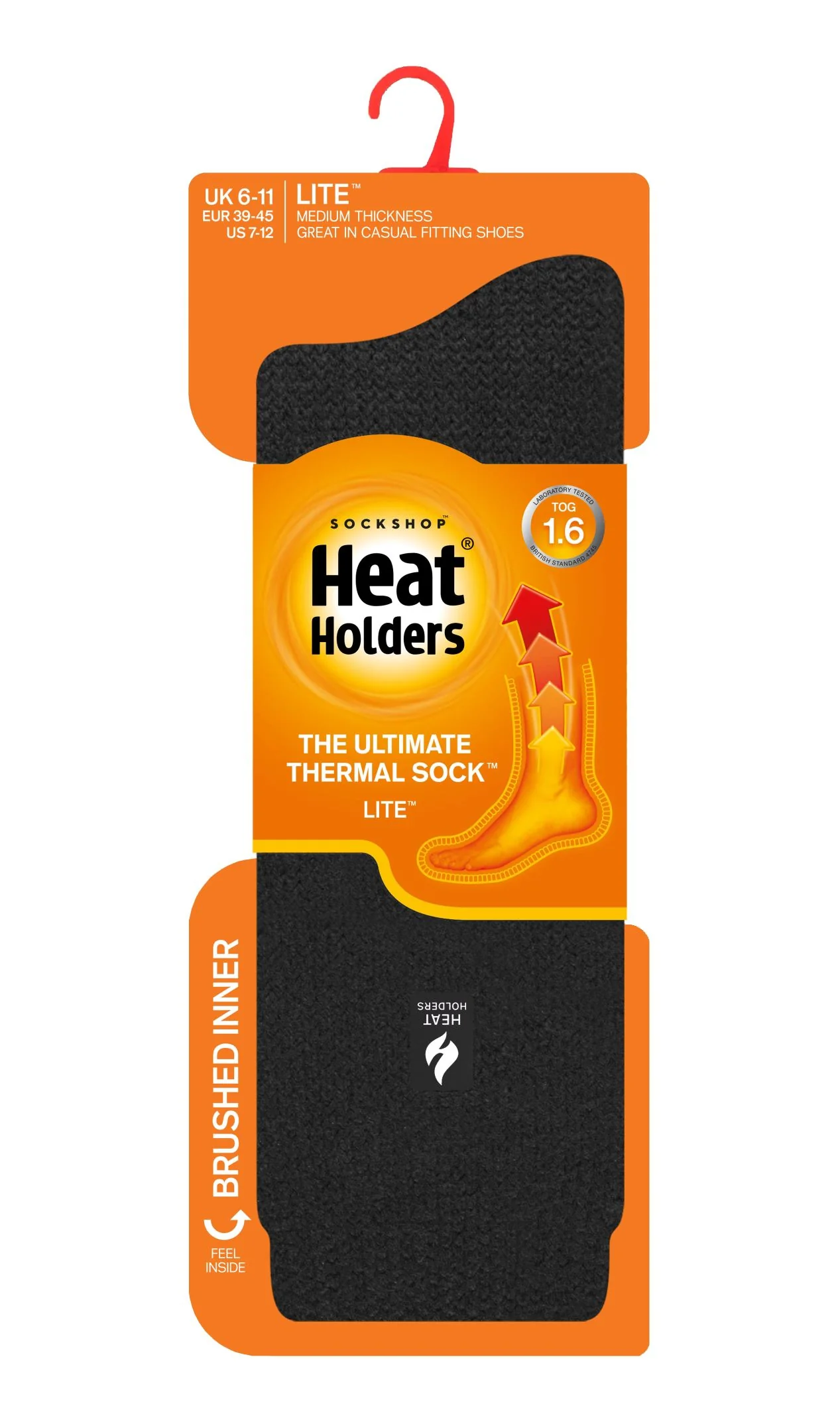 Pánske Heat Holders LITE ponožky jednofarebné Čierna