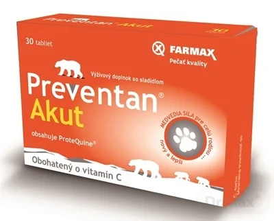 FARMAX Preventan Akut obohatený o vitamín C 1×30 tbl, výživový doplnok