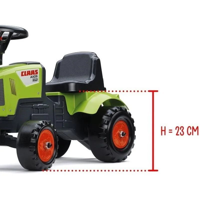 FALK Odrážadlo 1012B Baby Claas Axos s vlečkou