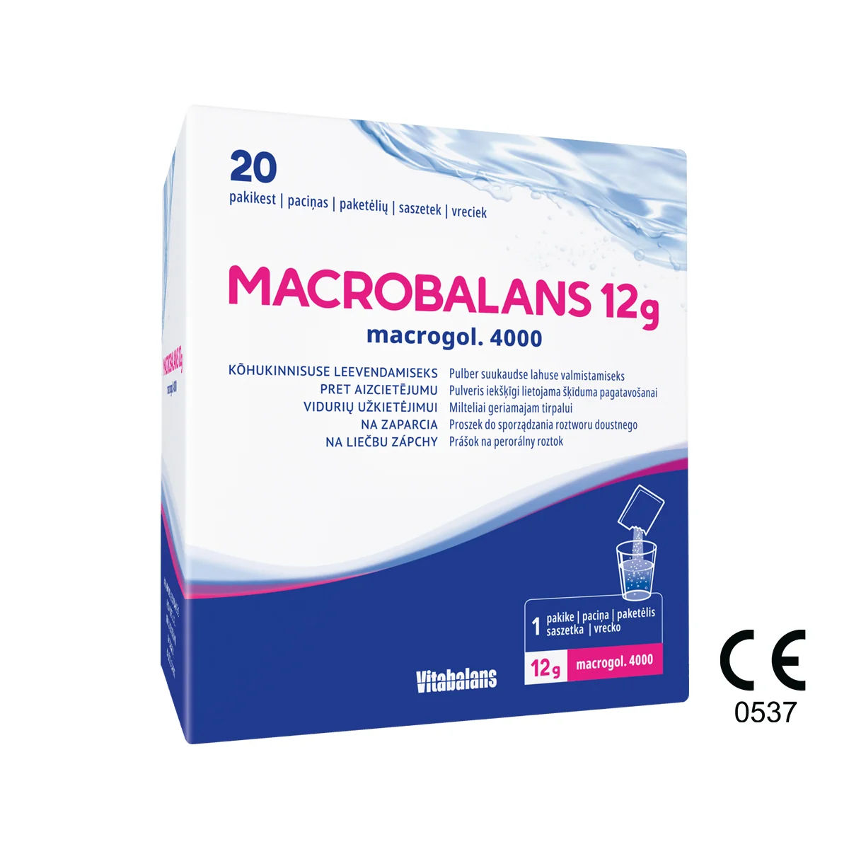 MACROBALANS 12g macrogol. 4000 20 ks