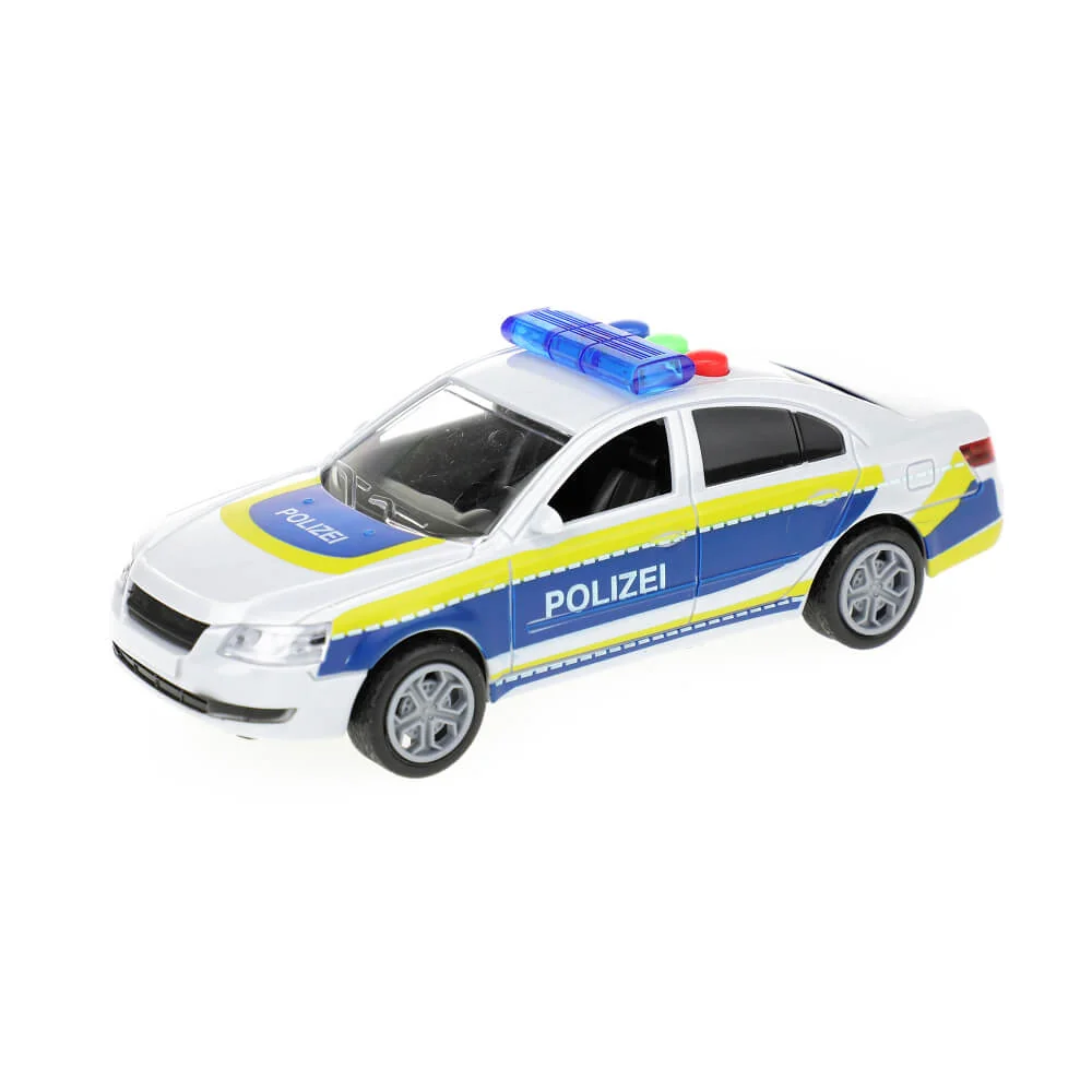 Auto polícia na baterky svetlo a zvuk, na zotrvačník -MOVEO 
