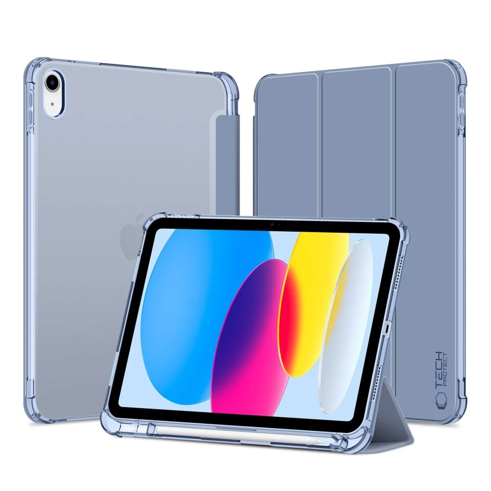 Tech-Protect SC Pen Hybrid puzdro na iPad 10.9'' 10gen 2022, modré/priesvitné esvitné