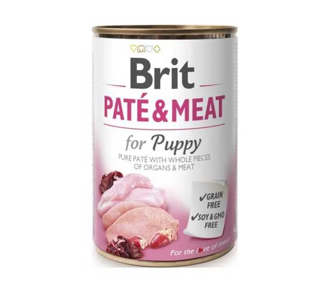 Brit Konzerva Paté & Meat Puppy 400g 1×400 g