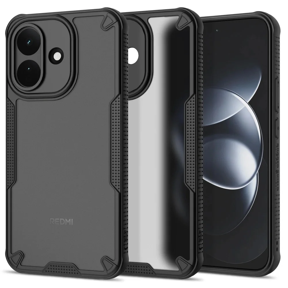 Tech-Protect Rugged Shield kryt na Xiaomi Redmi Note 17 Pro 5G, čierny
