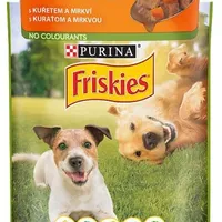 FRISKIES ADULT Dog 1x100g - s kuraťom a mrkvou v šťave