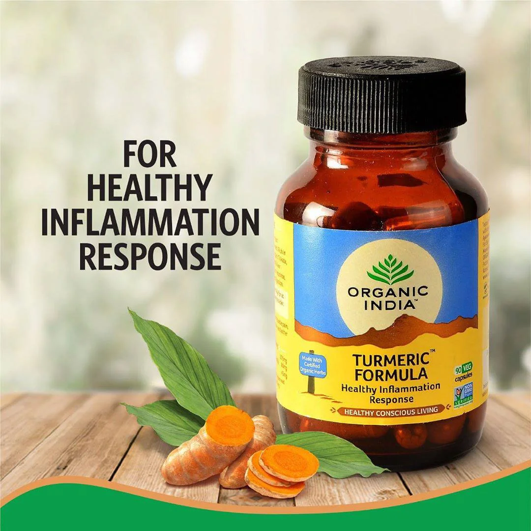 Organic India Turmeric Formula zápaly, kĺby, antioxidant kapsuly 60 ks