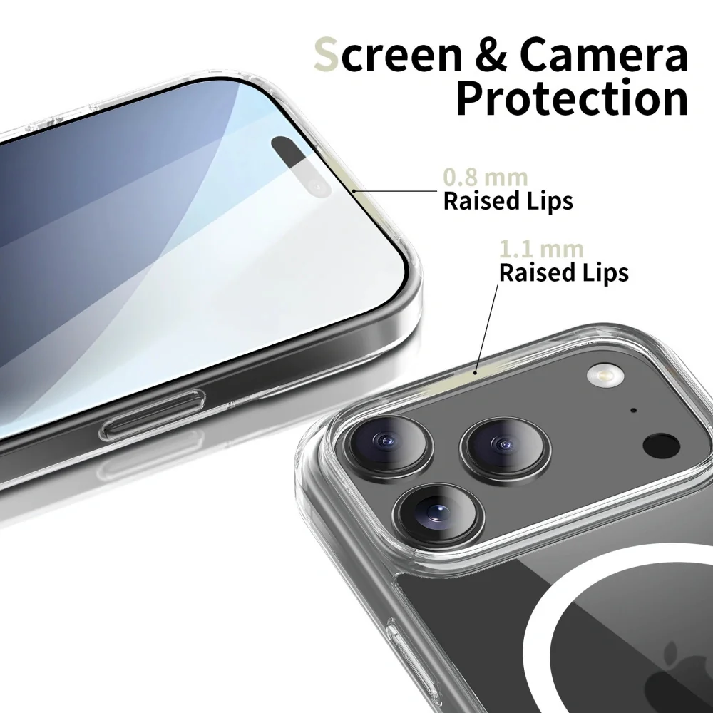 Tech-Protect FlexAir Hybrid MagSafe kryt na iPhone 17 Pro, priesvitný