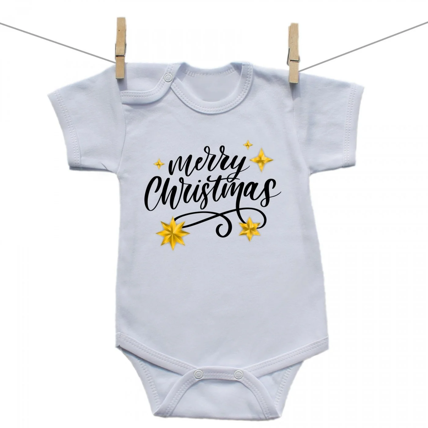 Boodyy Body s krátkym rukávom Merry Christmas Veľkosť: 92