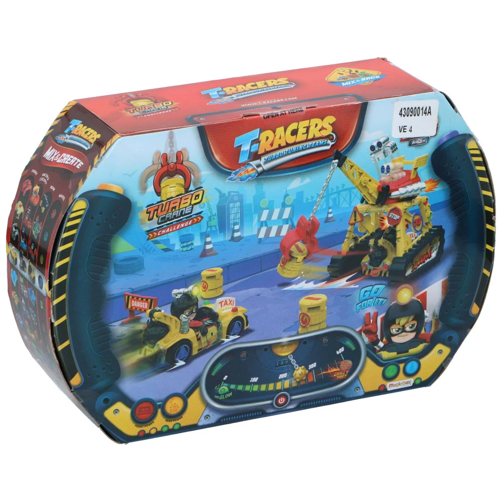 T-racer Turbo crane žeriav, auto RALLY + figúrka-Magicbox