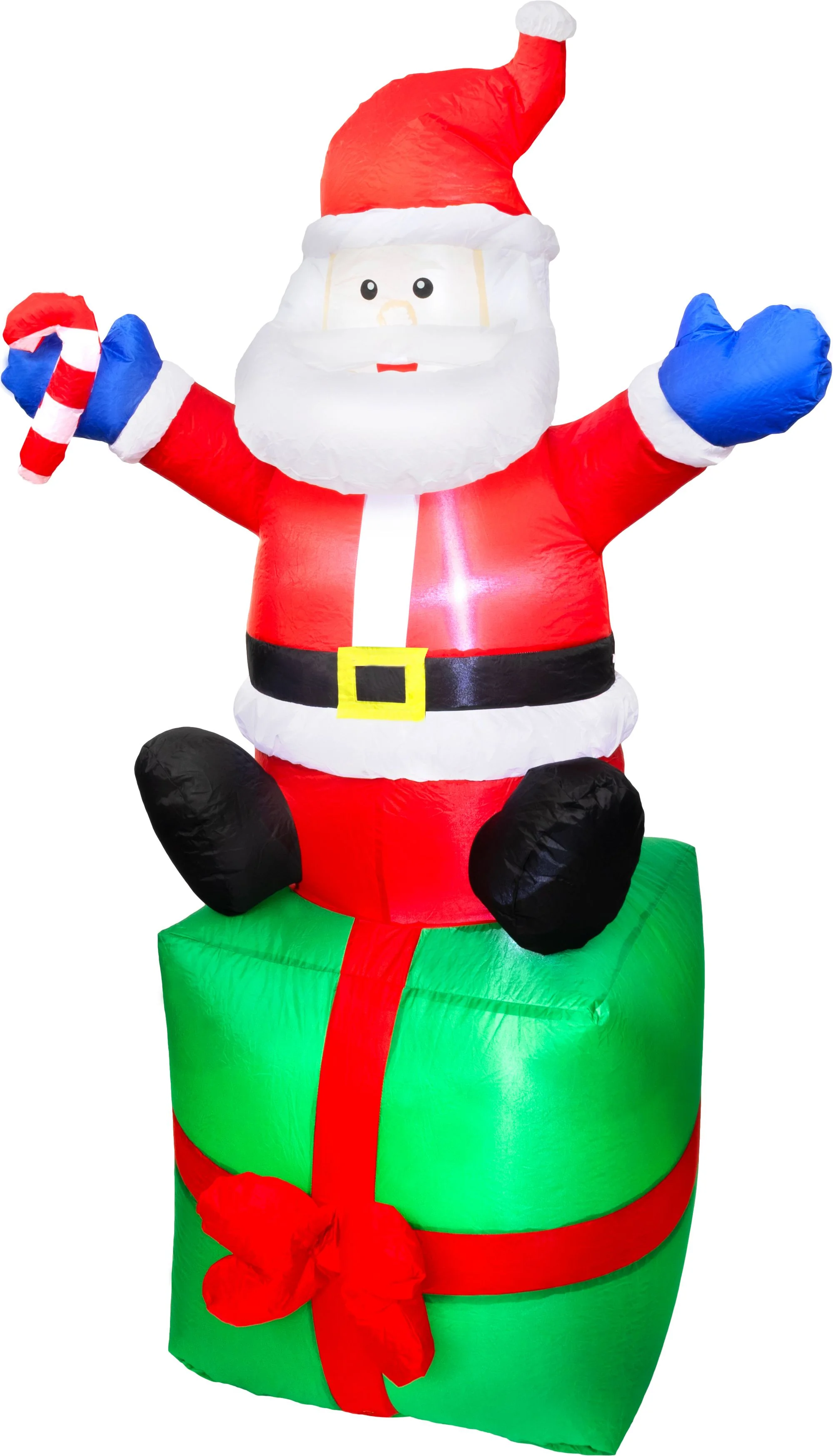 MagicHome nafukovací vianočný LED Santa, 1 ks 3 LED biela, IP44, 100x84x180 cm