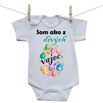 Boodyy Body s krátkym rukávom Som ako z divých vajec Veľkosť: 80