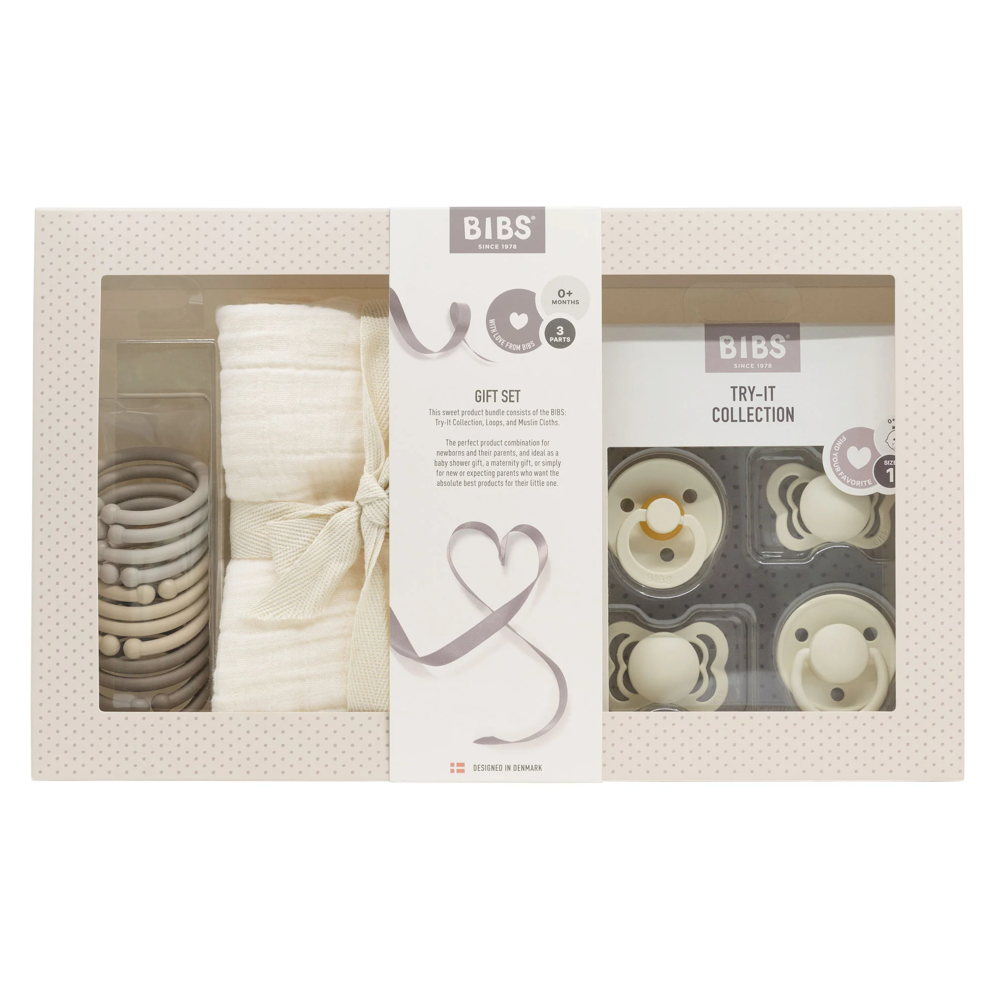 BIBS darčekový set veľký Ivory