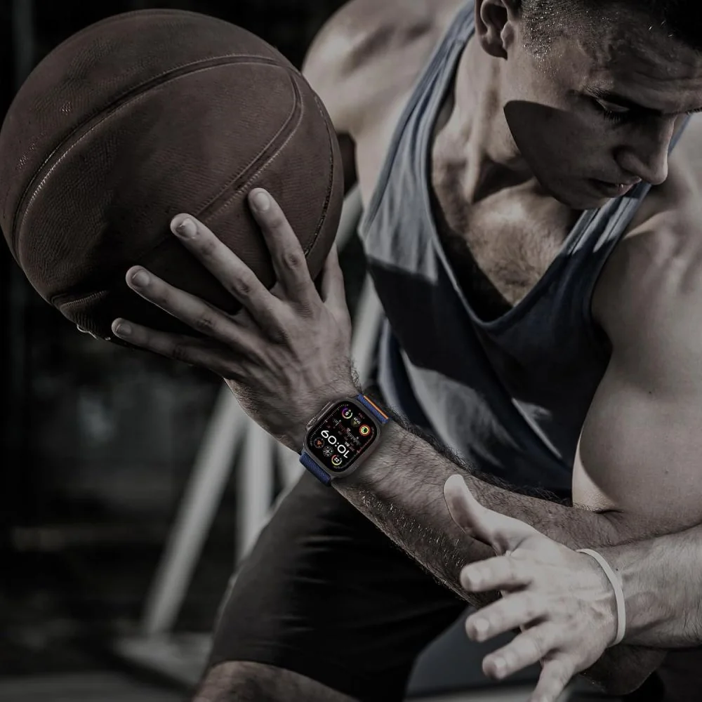 Tech-Protect Nylon Clasp remienok na Apple Watch 44/45/46/49mm, navy